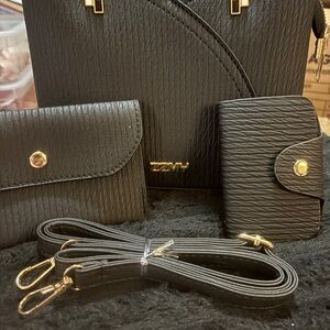 Black Shoulder Bag Set for Women